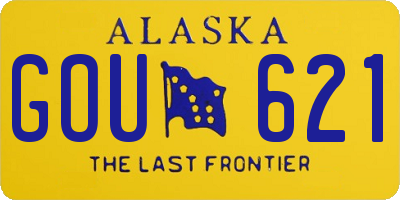 AK license plate GOU621