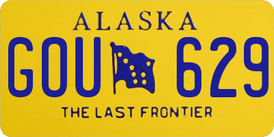 AK license plate GOU629