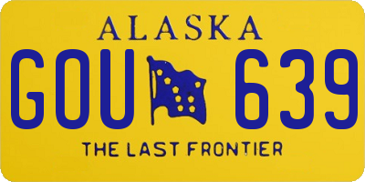 AK license plate GOU639