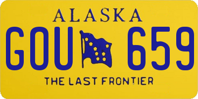 AK license plate GOU659