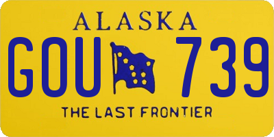 AK license plate GOU739
