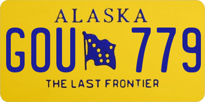 AK license plate GOU779