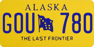 AK license plate GOU780