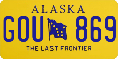 AK license plate GOU869