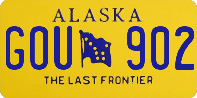 AK license plate GOU902