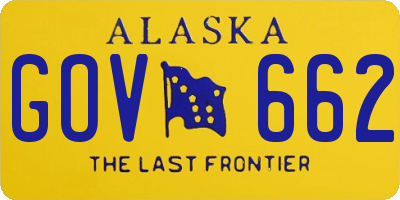 AK license plate GOV662