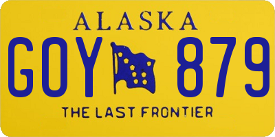 AK license plate GOY879