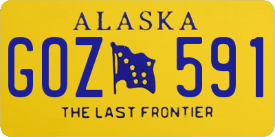 AK license plate GOZ591