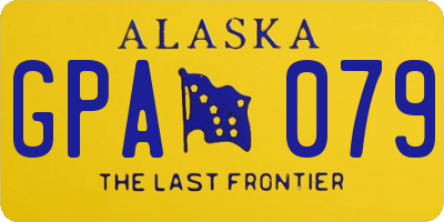 AK license plate GPA079