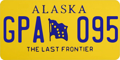 AK license plate GPA095