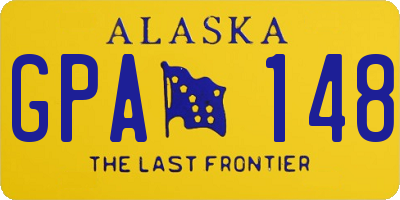 AK license plate GPA148