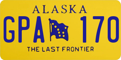 AK license plate GPA170