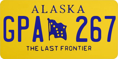 AK license plate GPA267