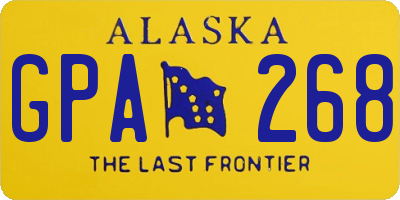 AK license plate GPA268