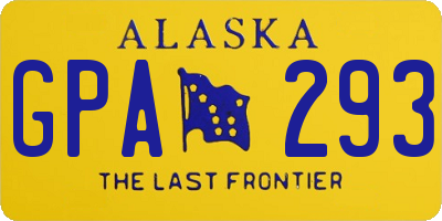 AK license plate GPA293