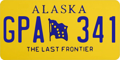 AK license plate GPA341