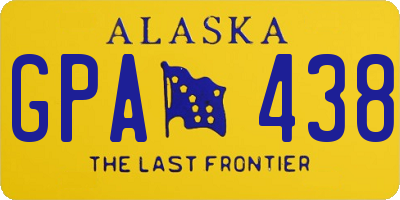 AK license plate GPA438