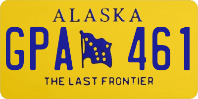 AK license plate GPA461