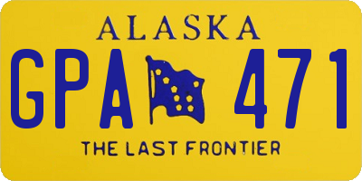 AK license plate GPA471