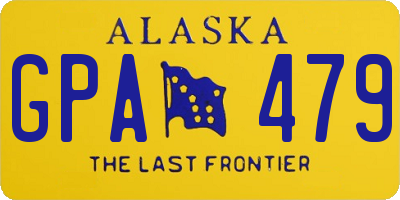 AK license plate GPA479