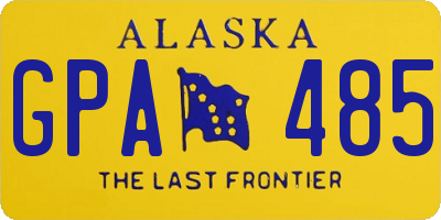 AK license plate GPA485