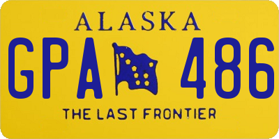 AK license plate GPA486