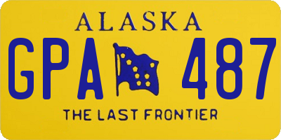 AK license plate GPA487