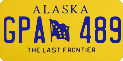 AK license plate GPA489