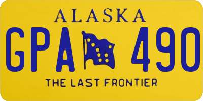 AK license plate GPA490