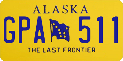 AK license plate GPA511