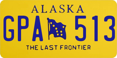 AK license plate GPA513