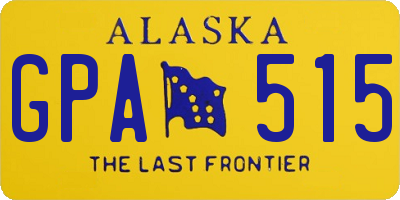 AK license plate GPA515