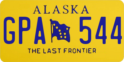AK license plate GPA544