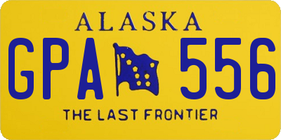 AK license plate GPA556