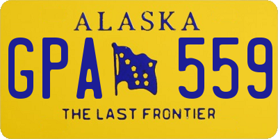 AK license plate GPA559