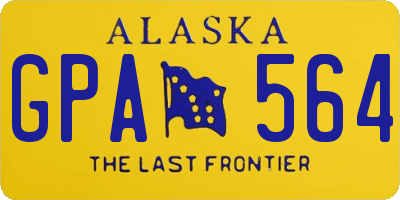 AK license plate GPA564