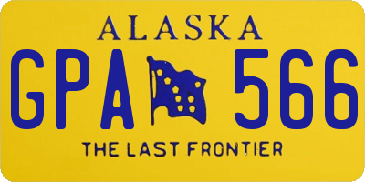 AK license plate GPA566