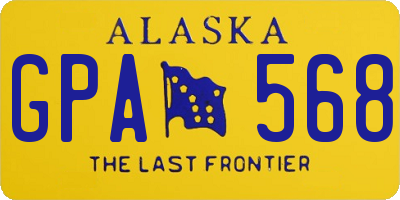 AK license plate GPA568