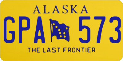 AK license plate GPA573
