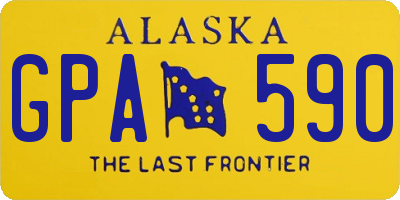 AK license plate GPA590
