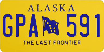 AK license plate GPA591