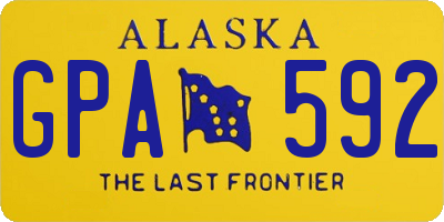 AK license plate GPA592