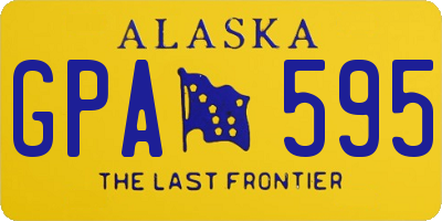 AK license plate GPA595
