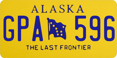 AK license plate GPA596
