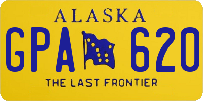 AK license plate GPA620