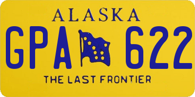 AK license plate GPA622