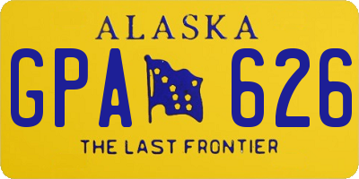 AK license plate GPA626