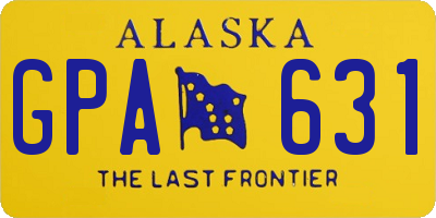 AK license plate GPA631