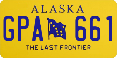 AK license plate GPA661