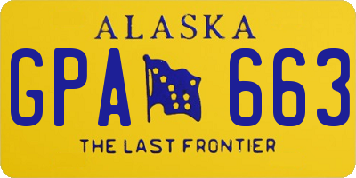 AK license plate GPA663